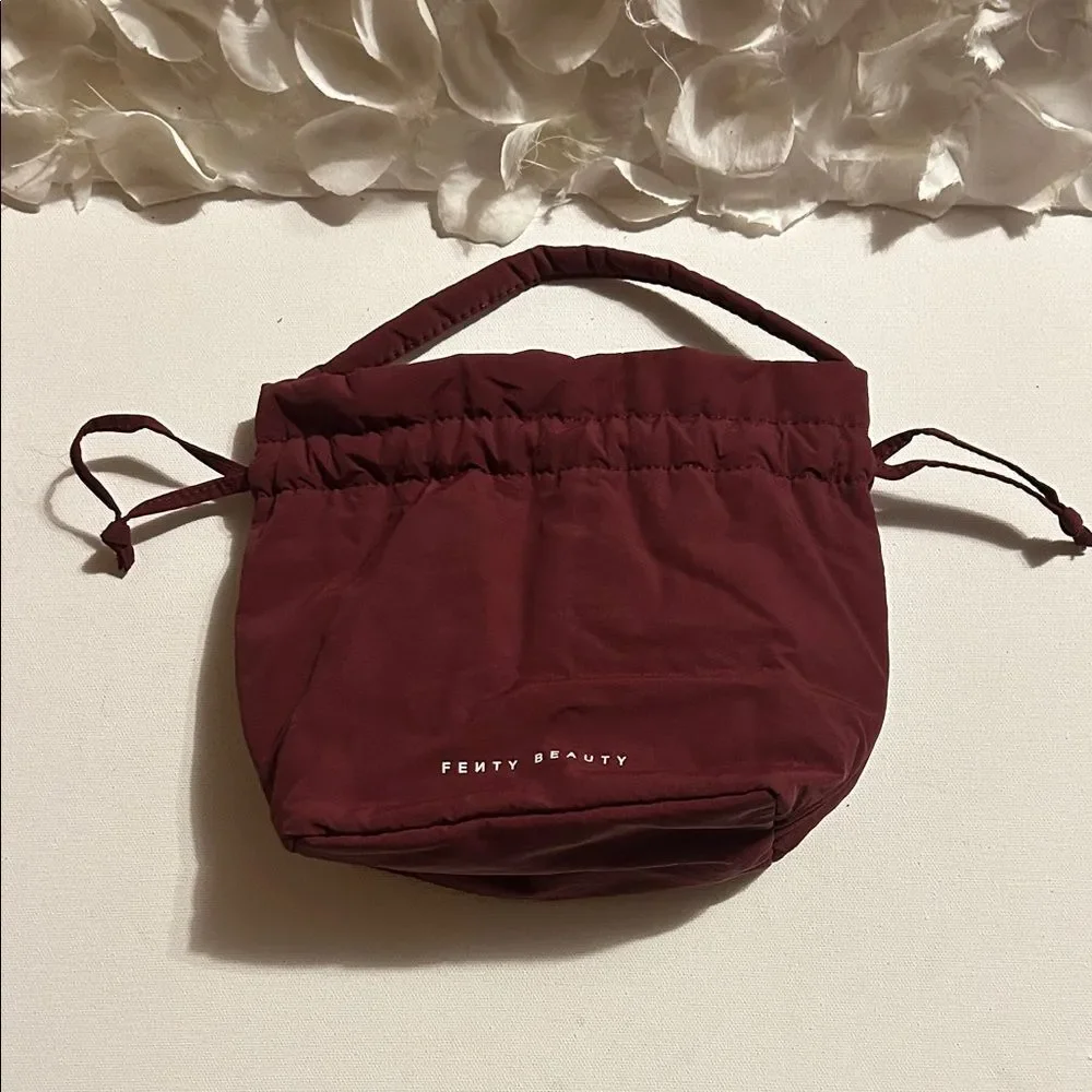 Fenty Beauty Burgundy Cosmetic Pouch